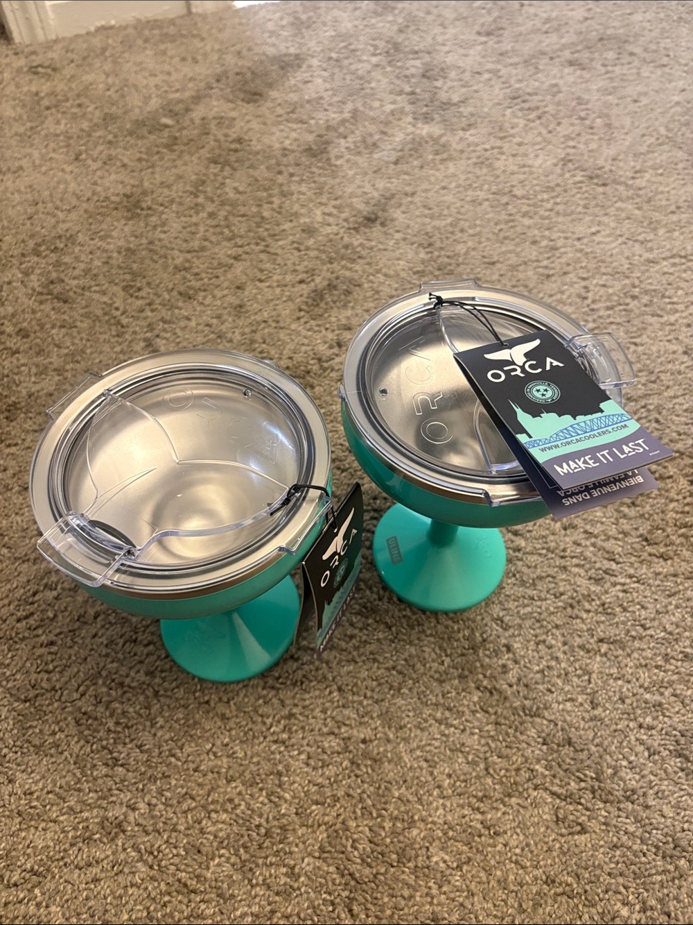 BRAND NEW Insulated Wine Cups - Set of 2
